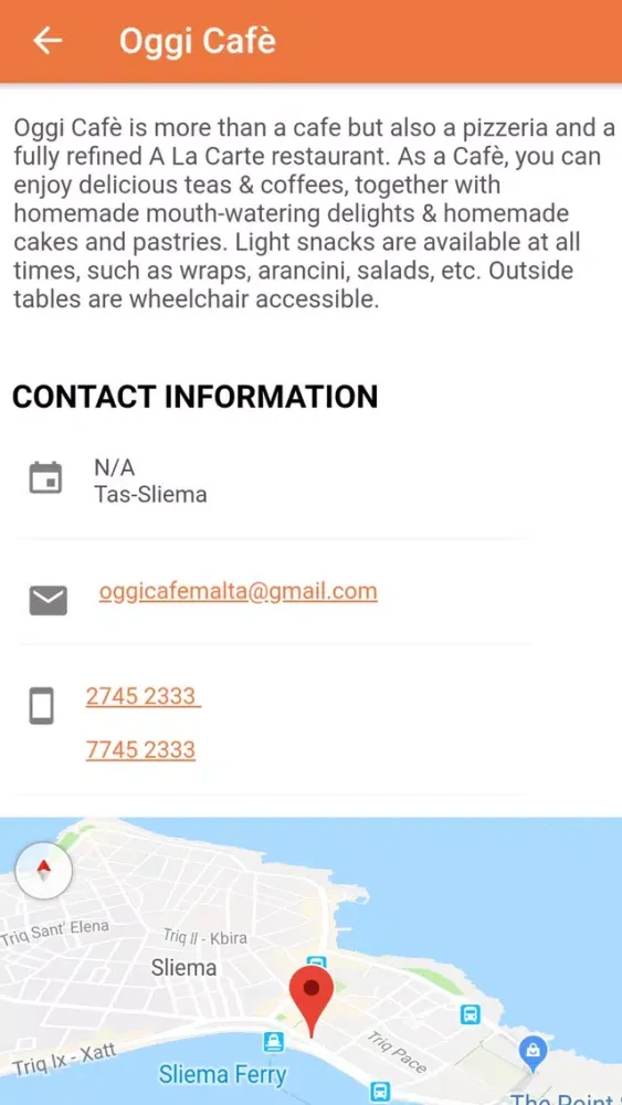 Capturas de tela do SPOT Malta
