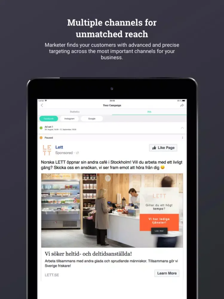 Marketer - Your Marketing App iPad  Ekran Görüntüleri