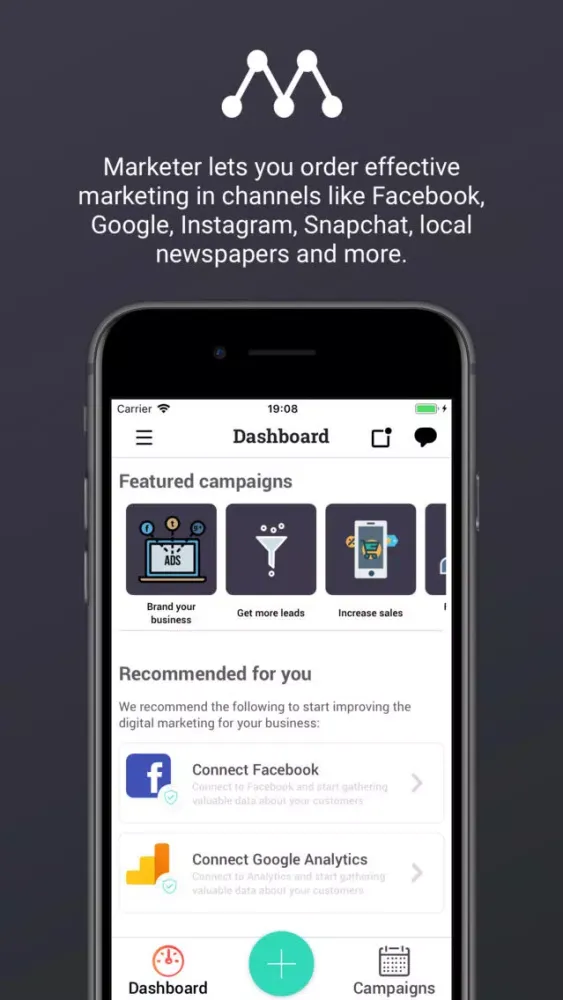 Marketer - Your Marketing App Ekran Görüntüleri