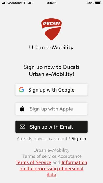 Ducati Urban e-Mobility スクリーンショット