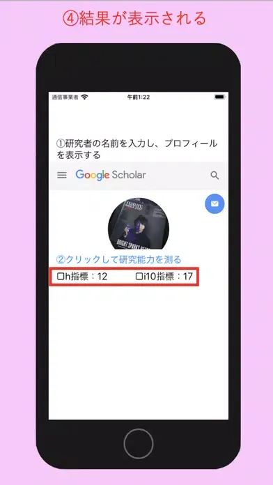 صور 研究者スカウター-h指標で評価