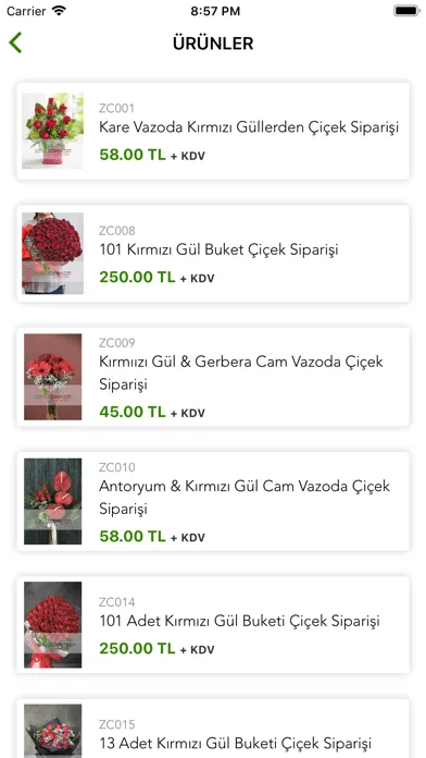 Zümrüt Çiçek Evi Ekran Görüntüleri