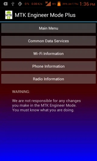 MTK Engineer Mode Plus Ekran Görüntüleri