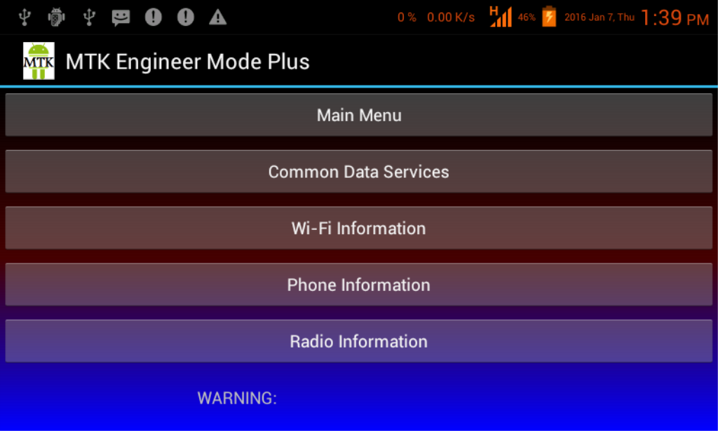 MTK Engineer Mode Plus 스크린샷