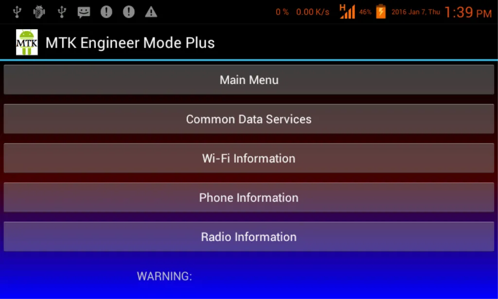 MTK Engineer Mode Plus Ekran Görüntüleri