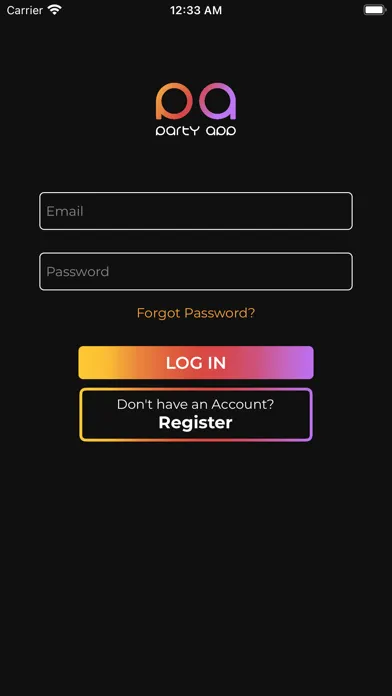 Скриншоты partyapp.mu