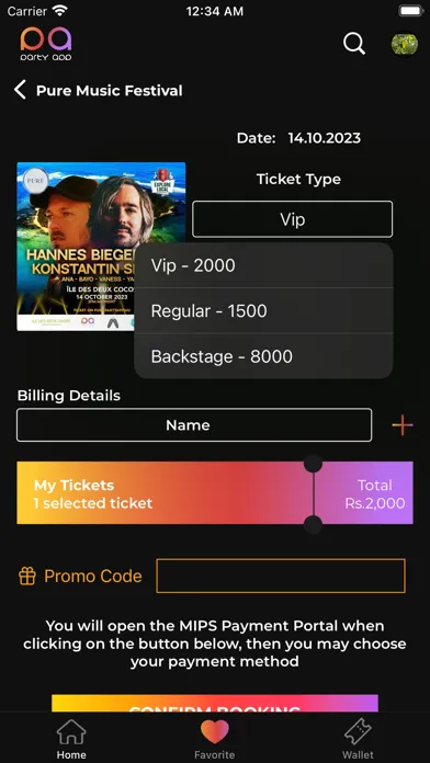 Скриншоты partyapp.mu
