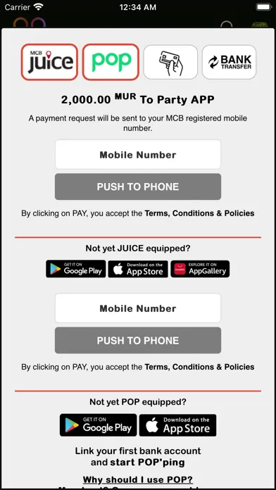 Скриншоты partyapp.mu