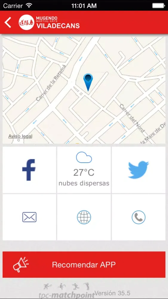 Tangkapan skrin Mugendo Viladecans