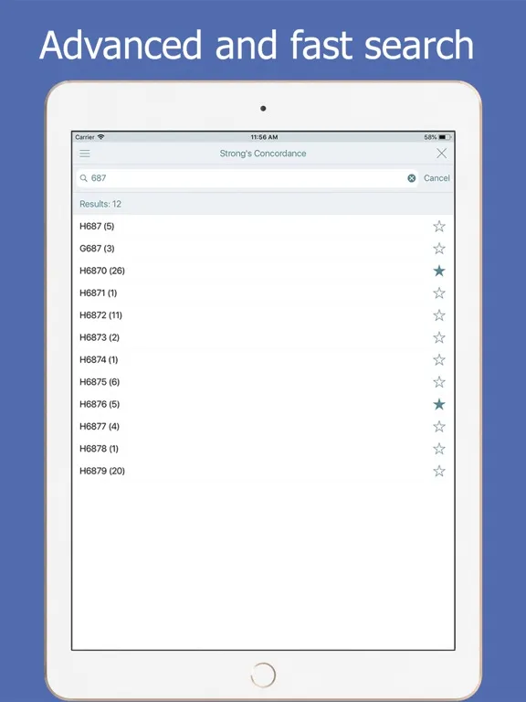 Bible and Strong’s Concordance iPad 应用截图