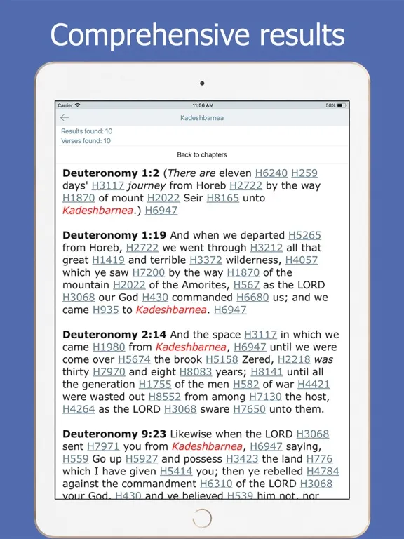 Bible and Strong’s Concordance iPad 应用截图
