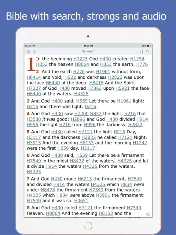 Bible and Strong’s Concordance iPad 应用截图