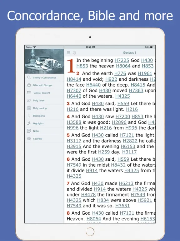 Bible and Strong’s Concordance iPad 应用截图
