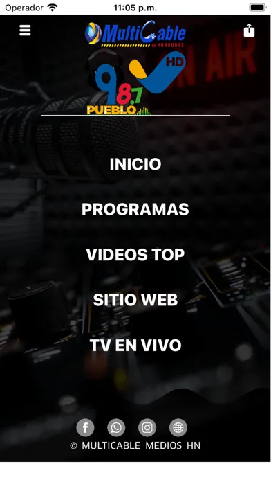 Zrzuty ekranu MULTICABLE MEDIOS HN