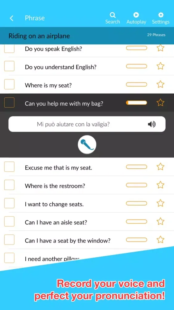 Скриншоты Benry Travel | 1000+ French and Italian travel phrases so you can travel with confidence!
