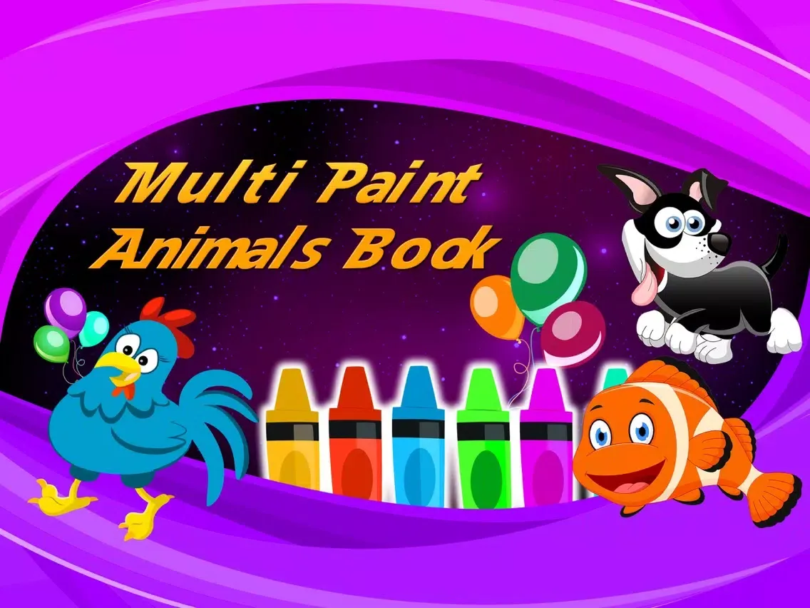 صور Multi Paint Animals Book iPad 