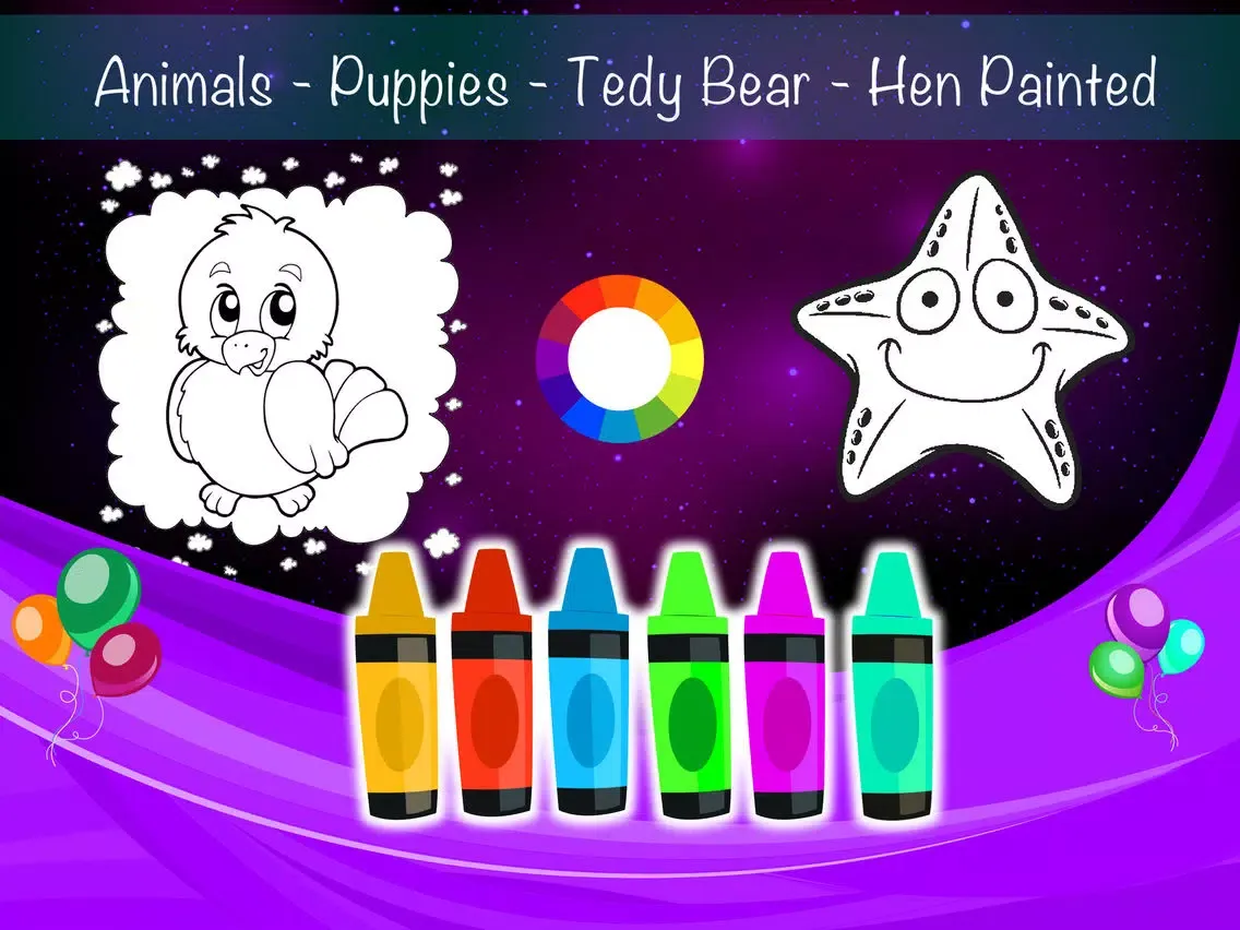 صور Multi Paint Animals Book iPad 