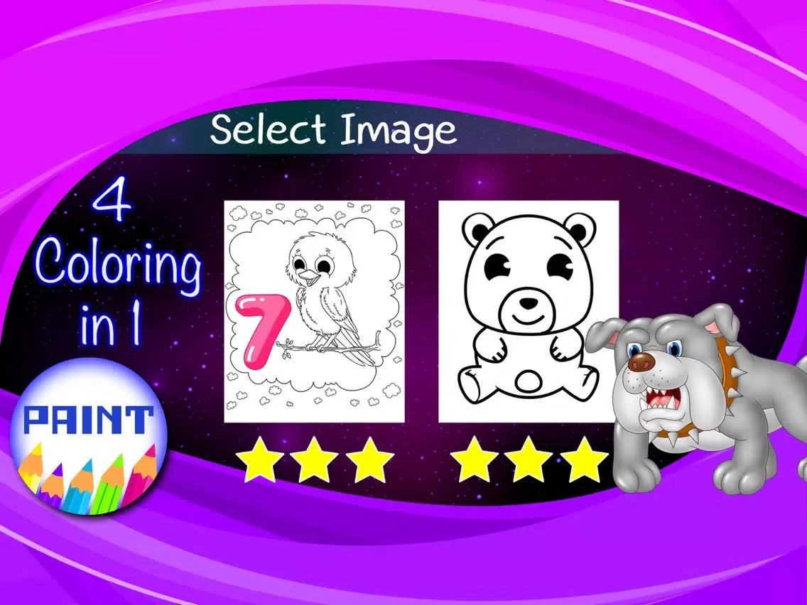 صور Multi Paint Animals Book iPad 
