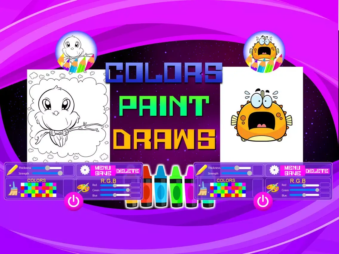 صور Multi Paint Animals Book iPad 