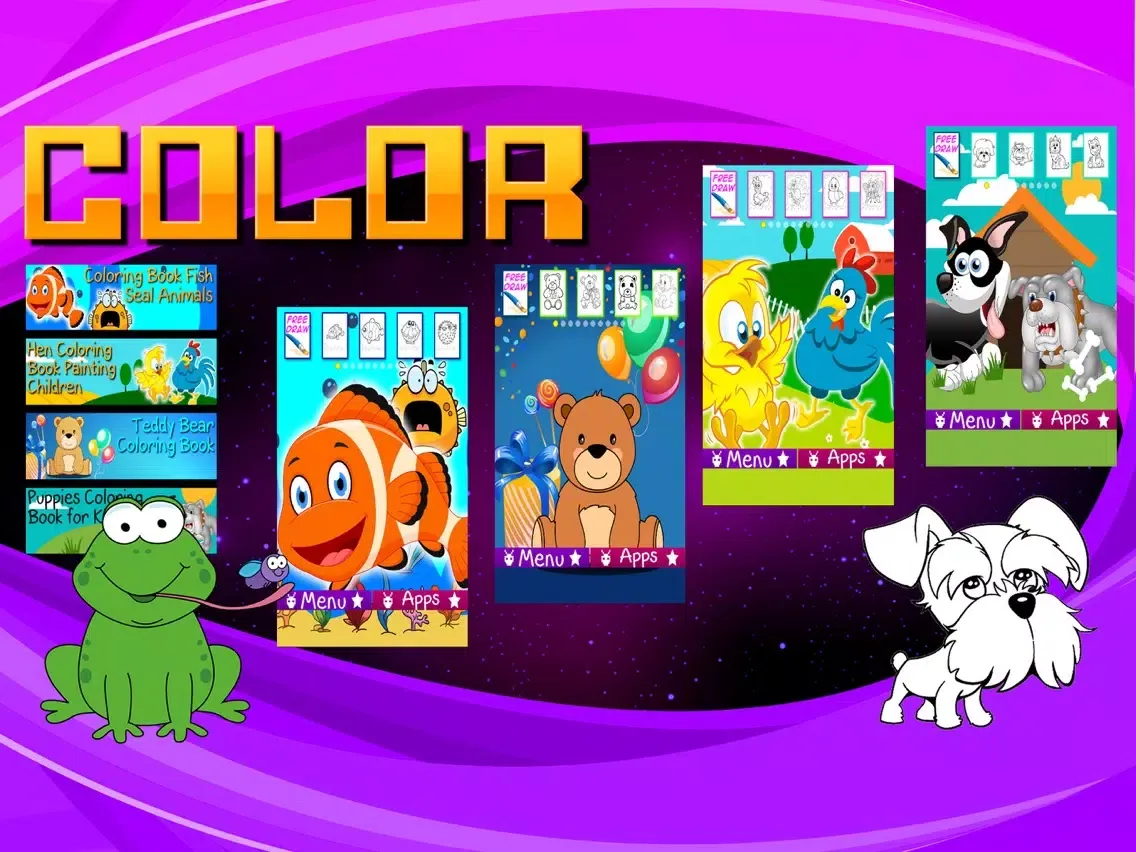 صور Multi Paint Animals Book iPad 
