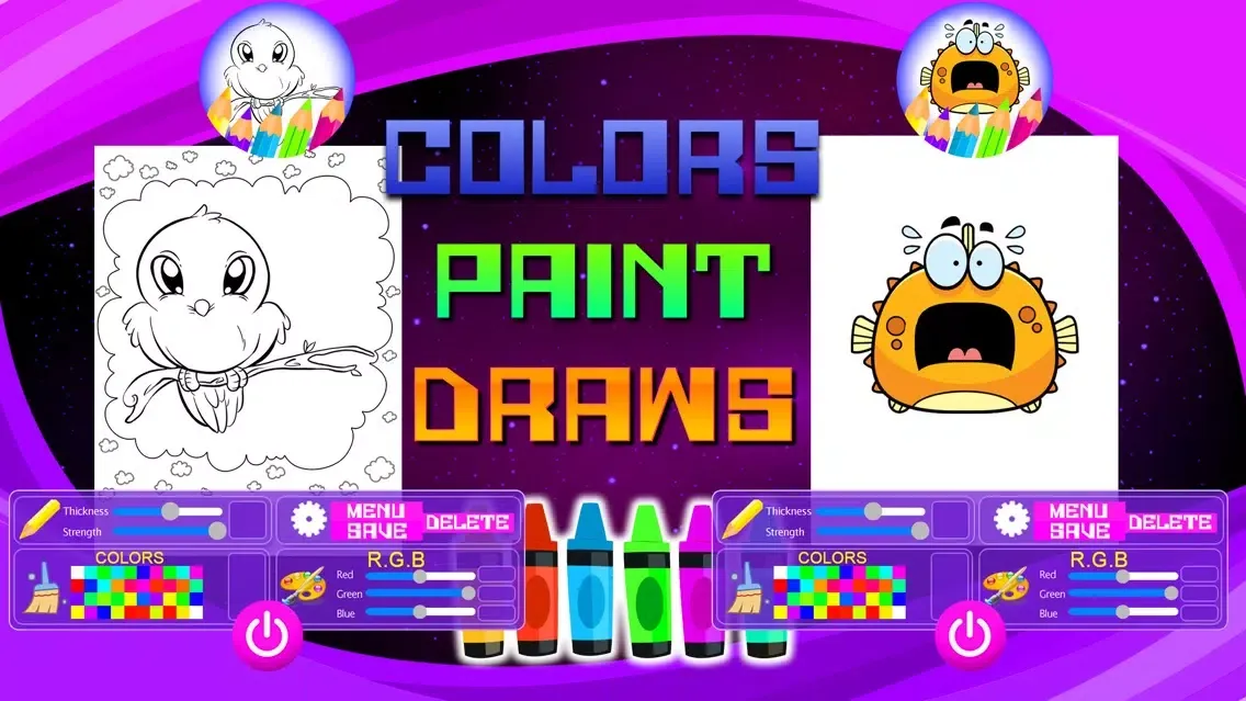 صور Multi Paint Animals Book