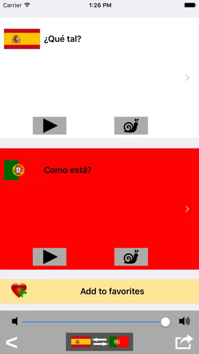 Capturas de pantalla de Spanish / Portuguese Talking Phrasebook Translator Dictionary - Multiphrasebook
