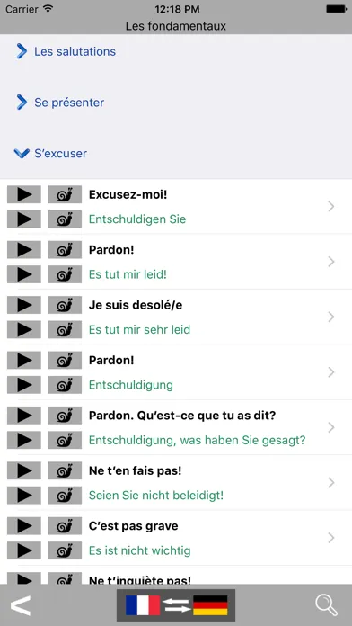 Скриншоты French / German Talking Phrasebook Translator Dictionary - Multiphrasebook