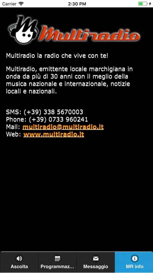 Скриншоты Multiradio Player