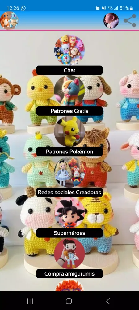Capturas de tela do Comunidad Amigurumi