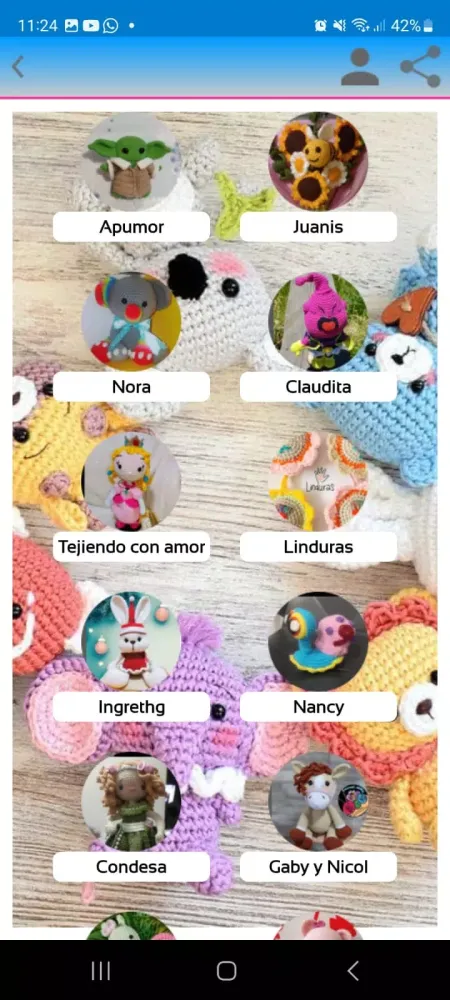 Capturas de tela do Comunidad Amigurumi