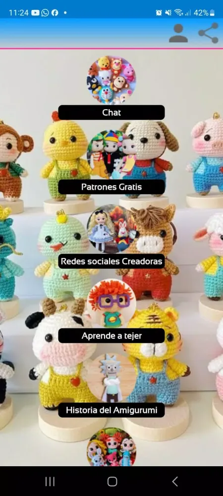 Capturas de tela do Comunidad Amigurumi