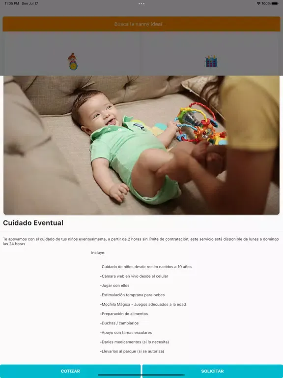 ภาพหน้าจอของ Mundo Magico Nanny iPad 