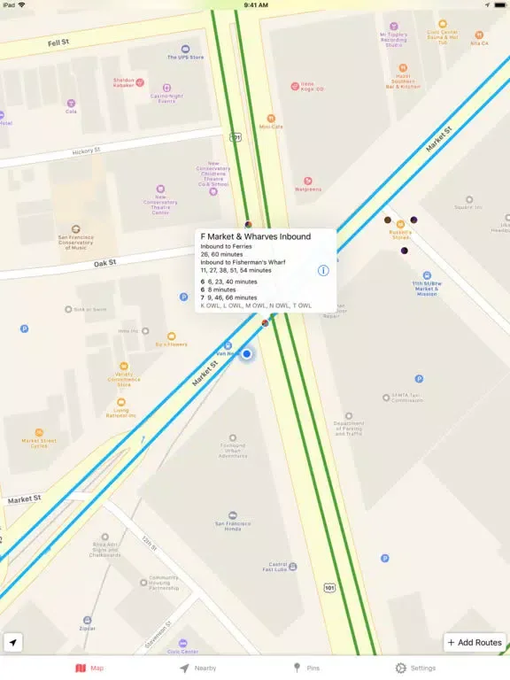 Transit Watch for MUNI iPad 应用截图