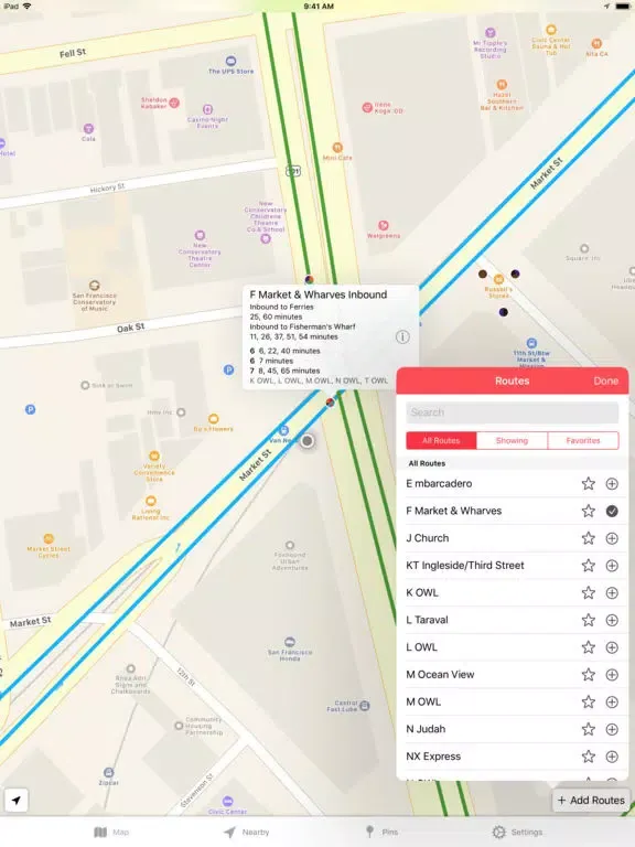 Transit Watch for MUNI iPad 应用截图