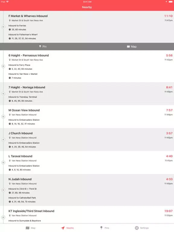 Transit Watch for MUNI iPad 应用截图