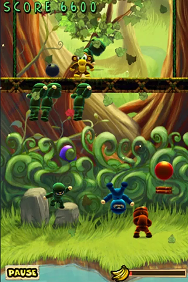 Tangkapan layar Munkey Vs Ninjas