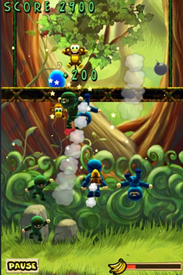 Tangkapan layar Munkey Vs Ninjas