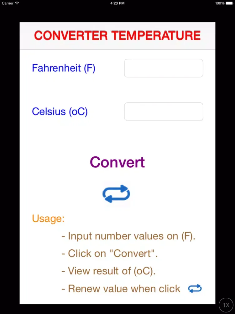 Screenshot di Converter Temp Units iPad 