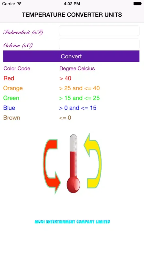 Screenshot di Converter Temp Units