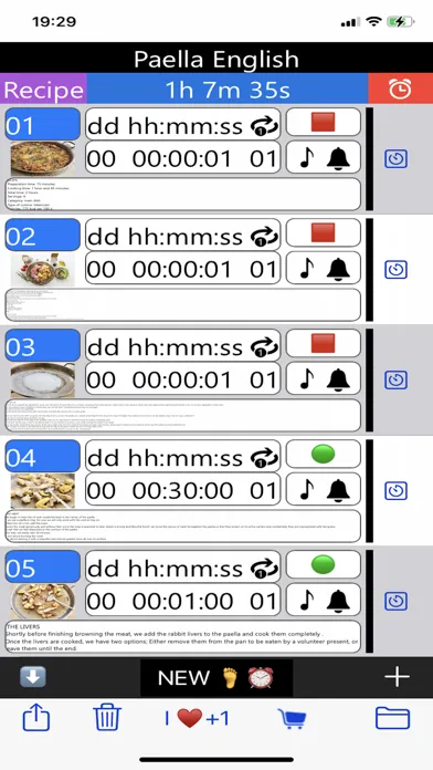 ภาพหน้าจอของ Timer Manager