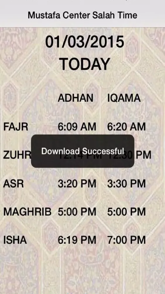 Mustafa Center Salah Time سکرین شاٹس