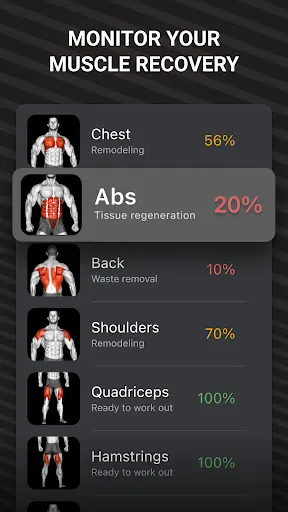 Capturas de tela do Workout Planner Muscle Booster