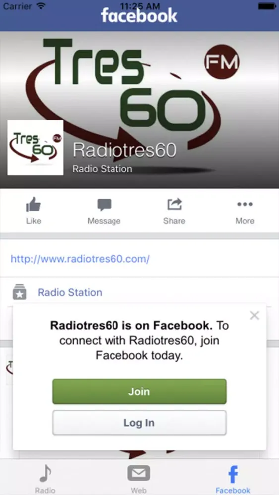 Screenshot di Radio Tres60