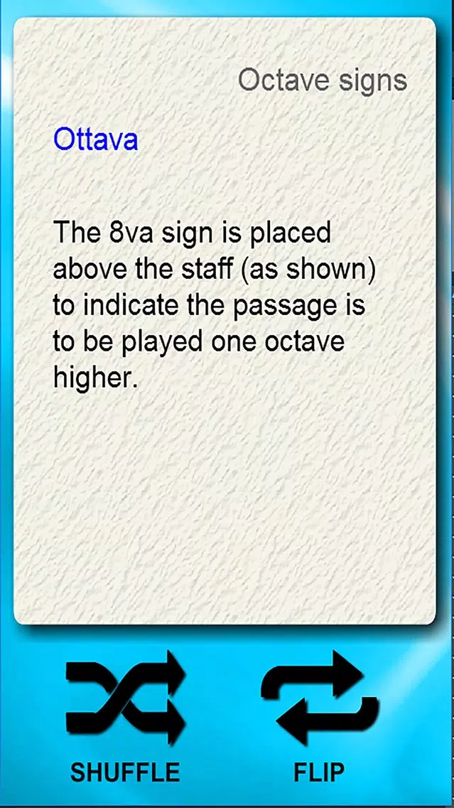 Screenshot di Musical Symbols Flash Cards