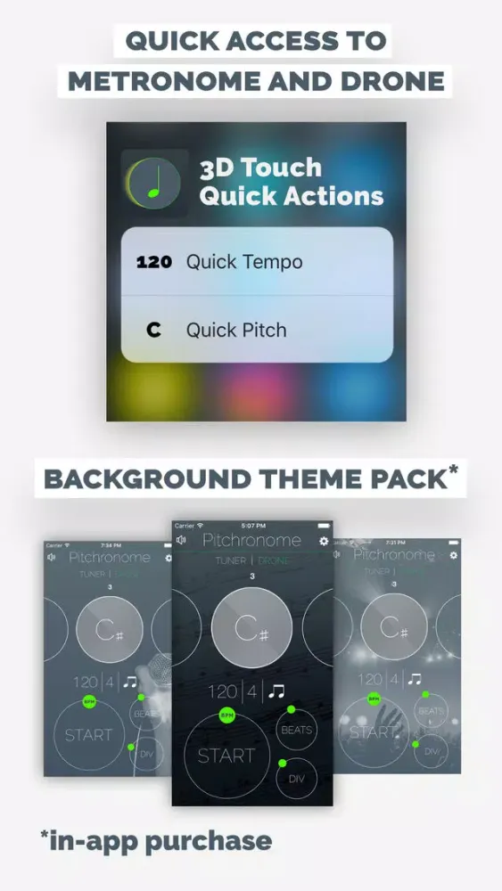 Скриншоты Pitchronome: Tuner + Metronome