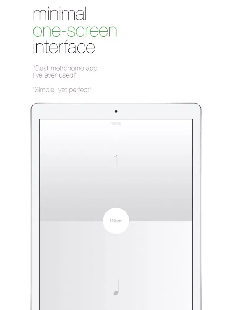 تصاویر Nome - The Minimal Metronome iPad 