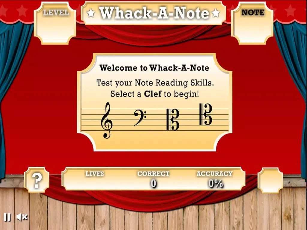 Whack A Note (Music Reading Game) iPad  स्क्रीनशॉट