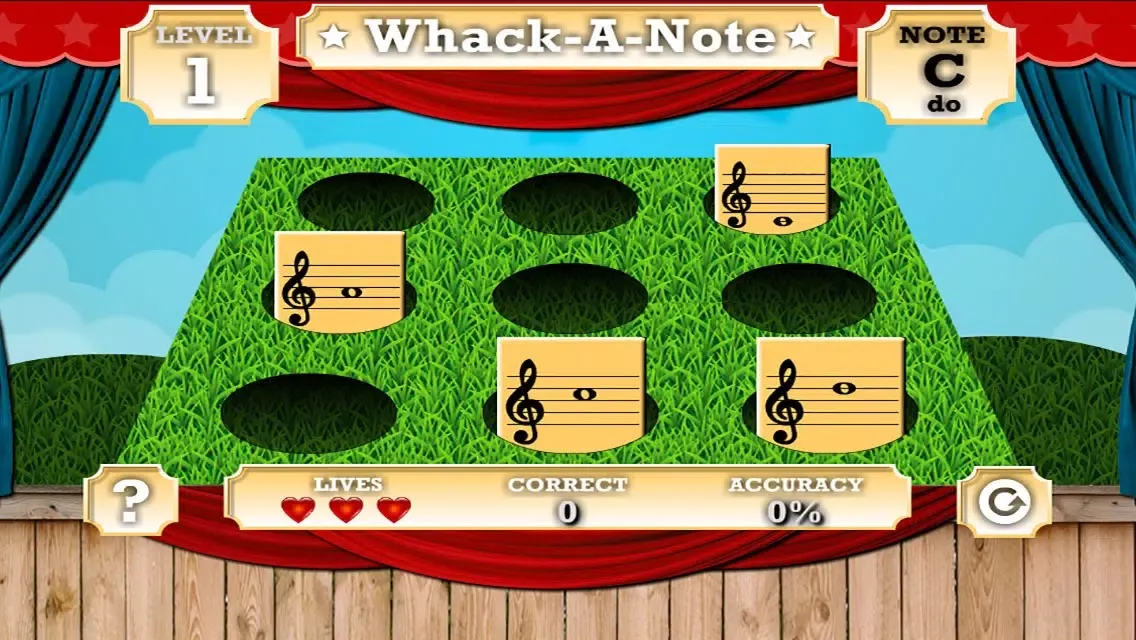 Whack A Note (Music Reading Game) स्क्रीनशॉट