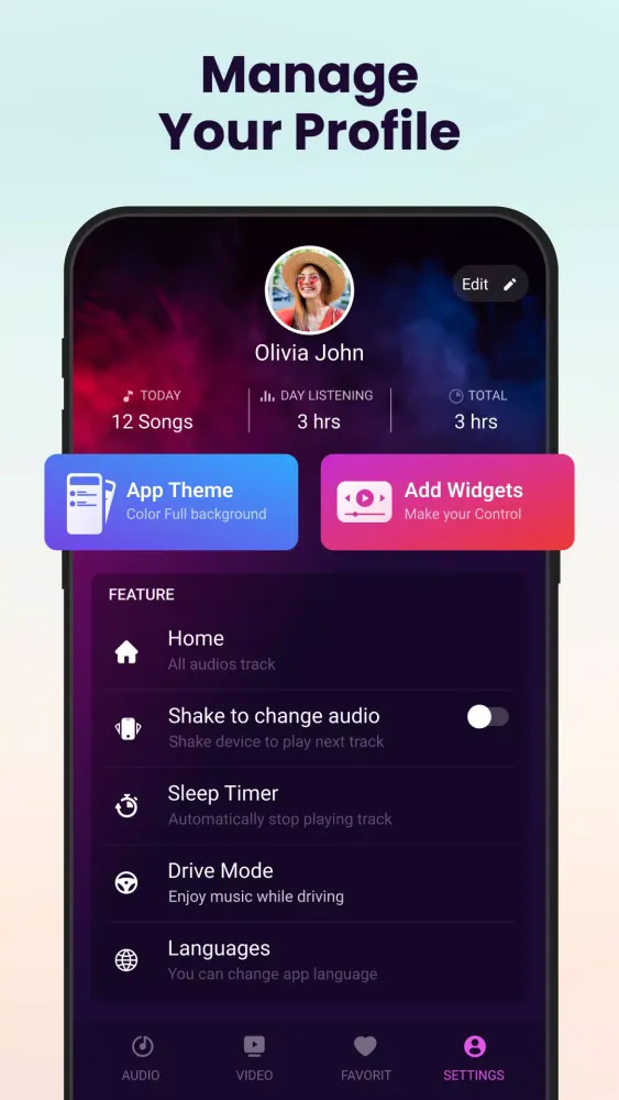 Music Player應用截圖