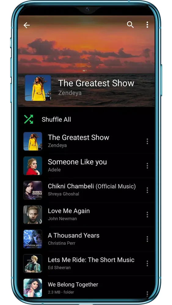 Music Player Ekran Görüntüleri